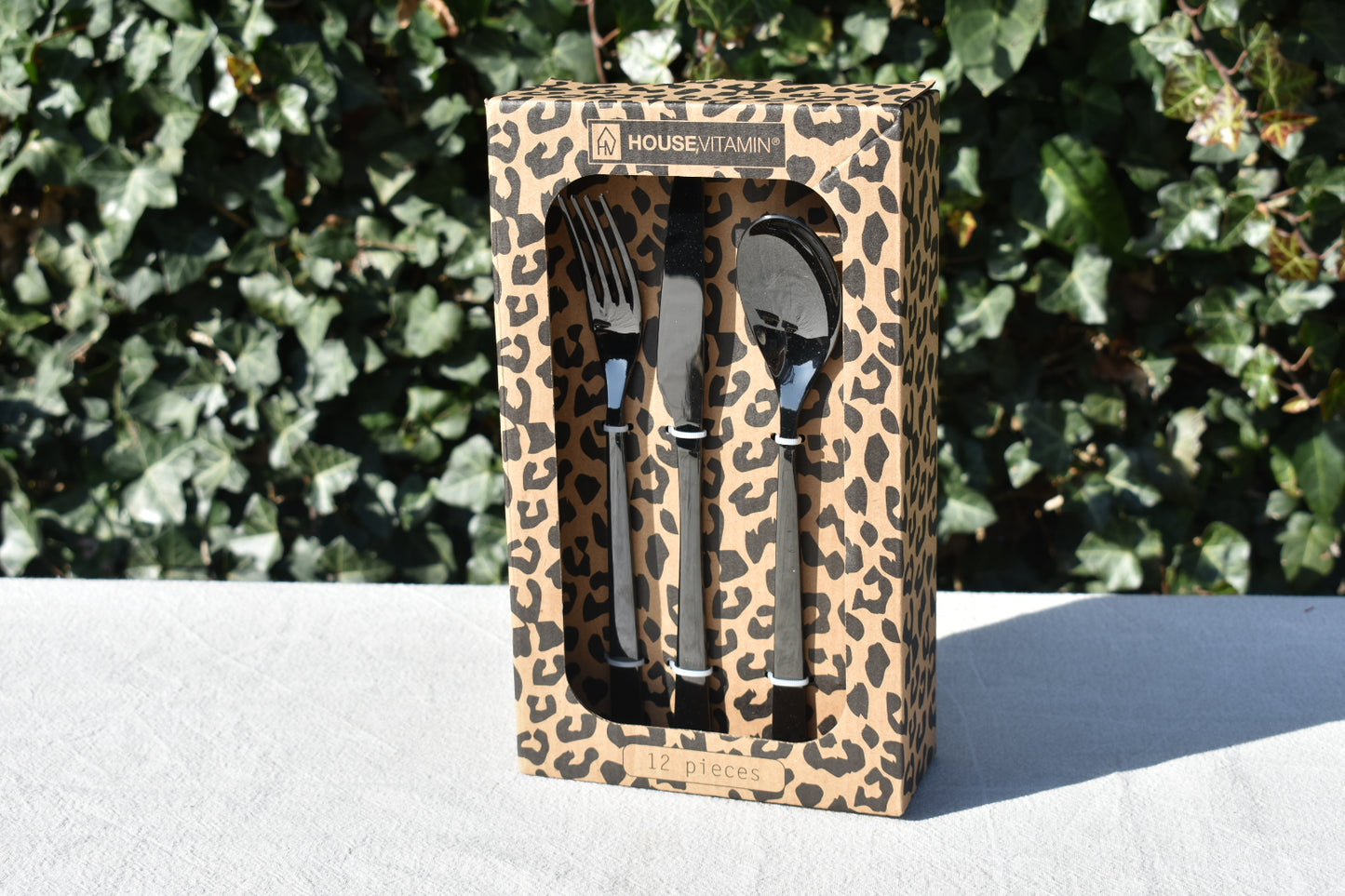 HV Bestek Set Roestvrijstaal 12-delig – Zwart