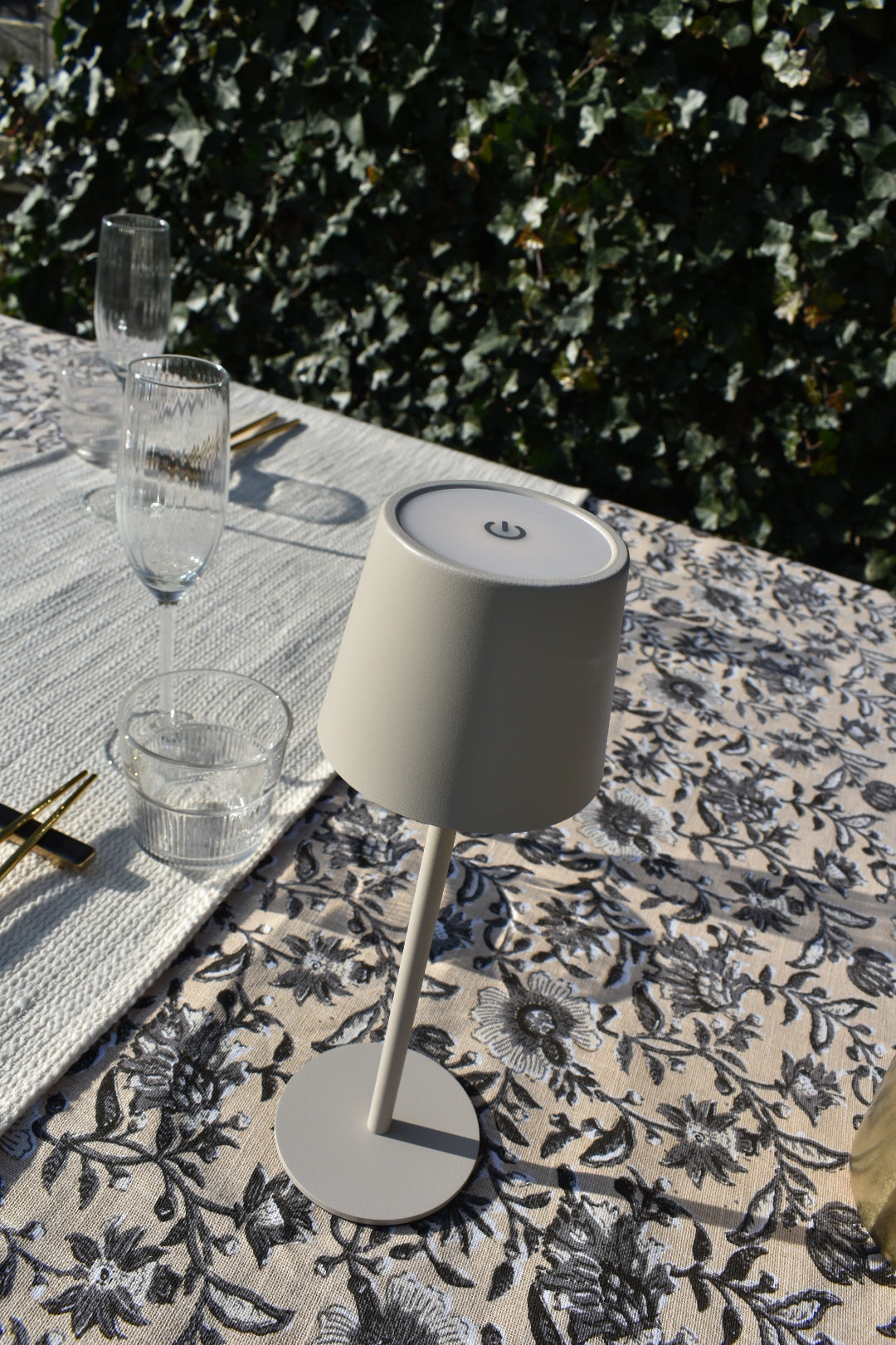 Draadloze lamp 26cm USB Zand