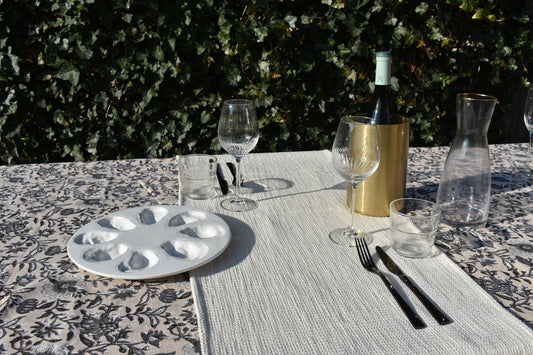 Oester serveerschaal wit