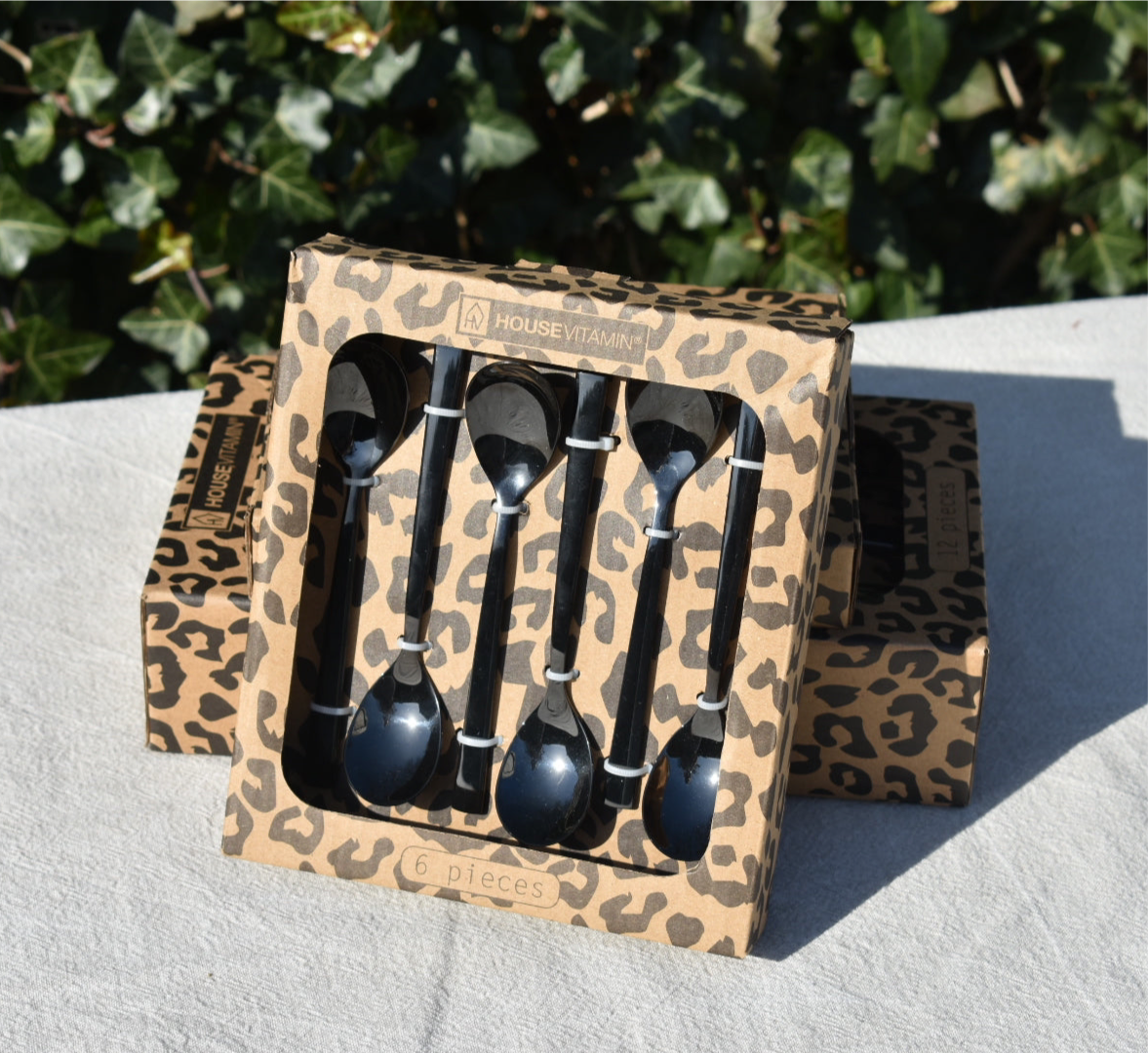 HV theelepels 6-delig – Zwart