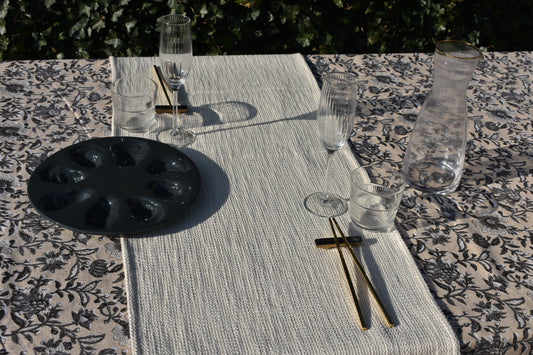 Tafelkleed Bloemen Beige 140x250 cm