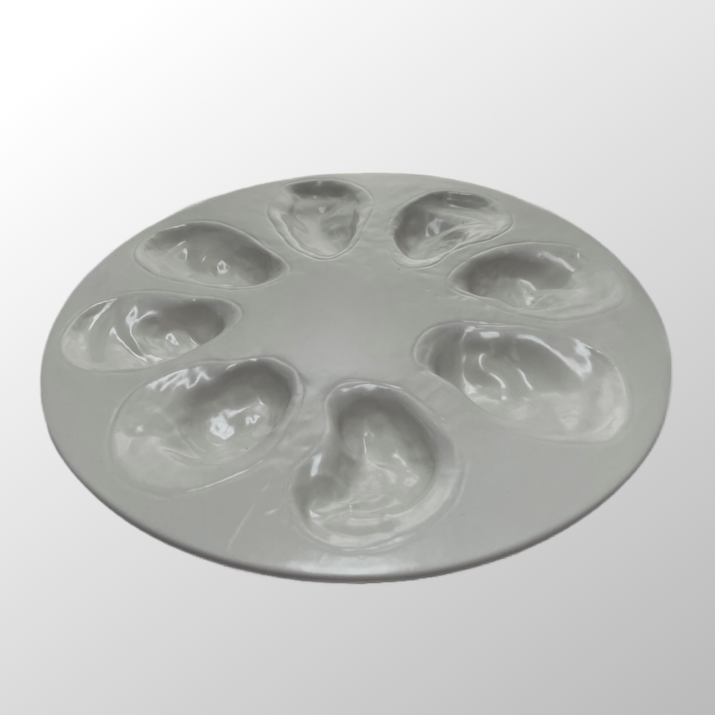 Oester serveerschaal wit