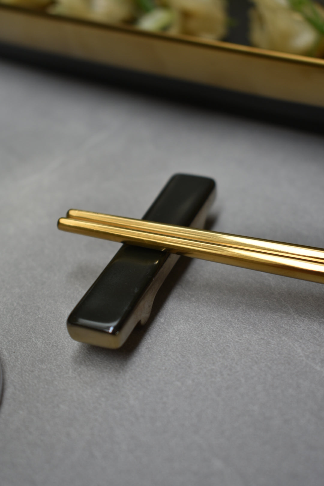 Luxe bestekhouder goud-zwart, ideaal voor je chopsticks