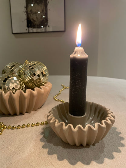 Prachtige dinerkaars houder 