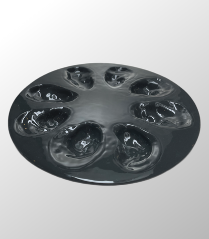 Oester serveerschaal grijs