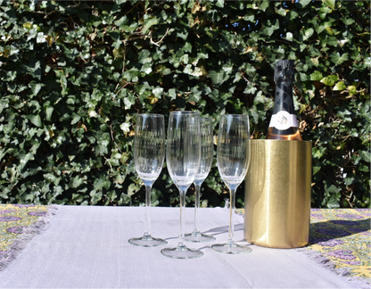 Plisse Champagne glazen