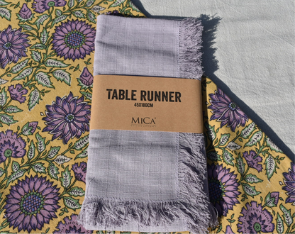 Lila tafelloper die zeer geschikt is om te combineren